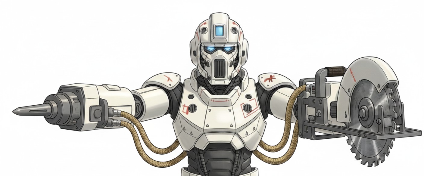 Robot under construction